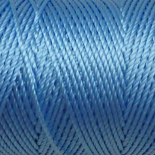 5m fil nylon bleu ciel brillant 0,8mm