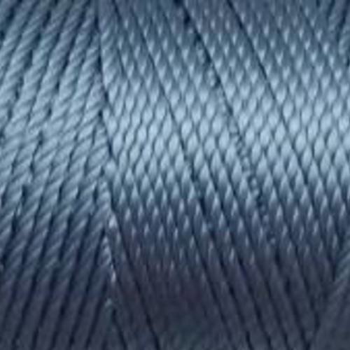 5m fil nylon bleu gris brillant 0,8mm