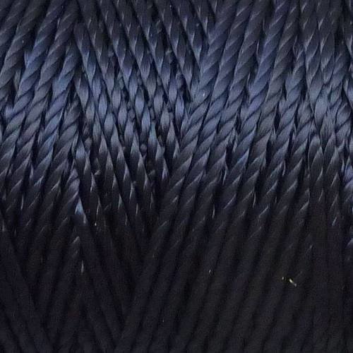 20 m fil, cordon nylon bleu marine brillant 0,8mm