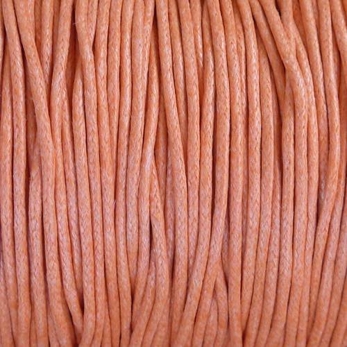 5m cordon coton ciré 1,5mm orange