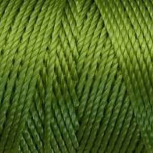 20 m fil, cordon nylon vert anis avocat brillant 0,8mm