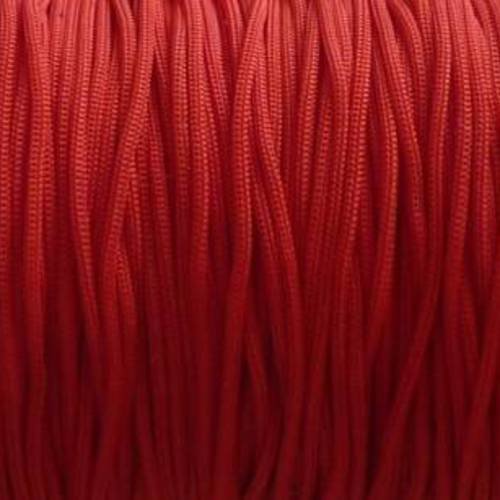 10m cordon polyester 0,8mm rouge - shamballa