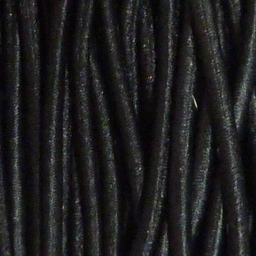 1m fil élastique 2,3mm de couleur noir
