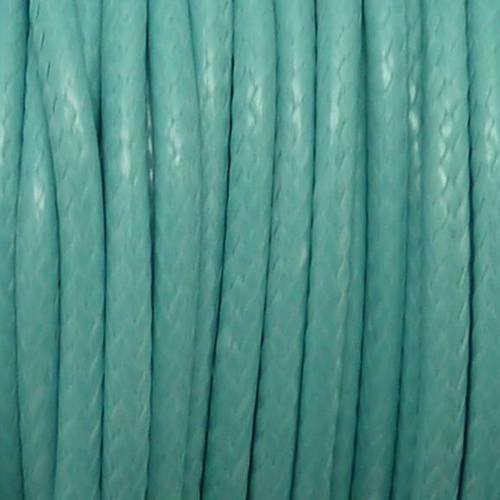6,5m cordon polyester enduit 1,8mm souple imitation cuir de couleur bleu pâle layette 