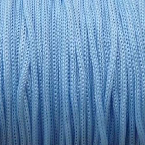 5m cordon polyester bleu pâle 0,8mm - bleu layette