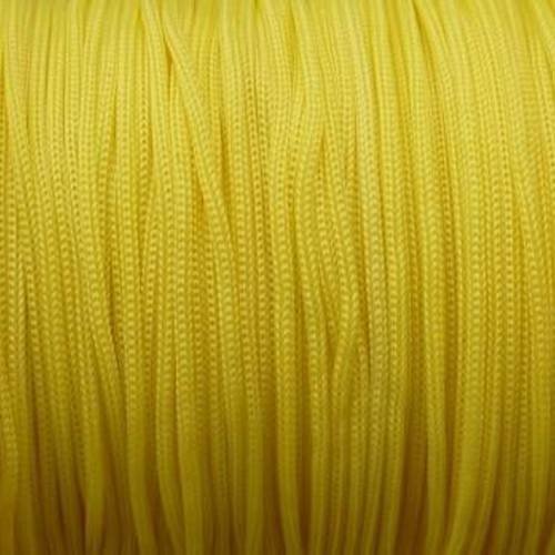 5m cordon polyester jaune poussin 0,8mm - shamballa 