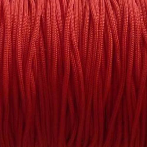 Fil, cordon polyester de couleur rouge 0,8mm