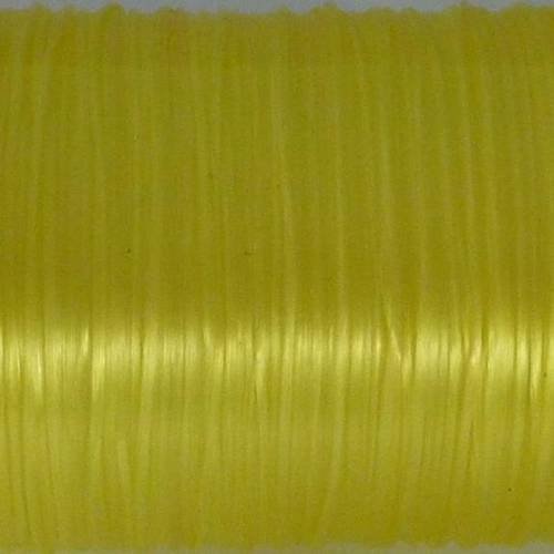 Fil nylon élastique de couleur jaune transparent 0,5mm