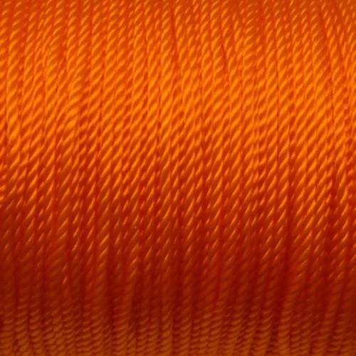 Fil nylon de couleur orange fluo brillant 1,5 mm 