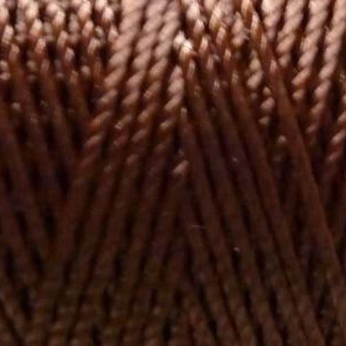 5 m de fil, cordon nylon marron brillant 0,8mm 