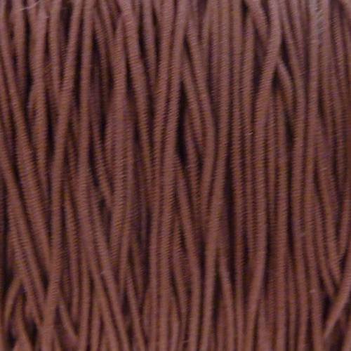 3,50 m fil élastique 1mm de couleur marron, chocolat 1mm