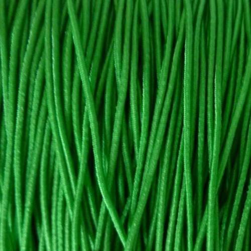 3,50 m fil élastique 1mm de couleur vert vif, fluo 1mm