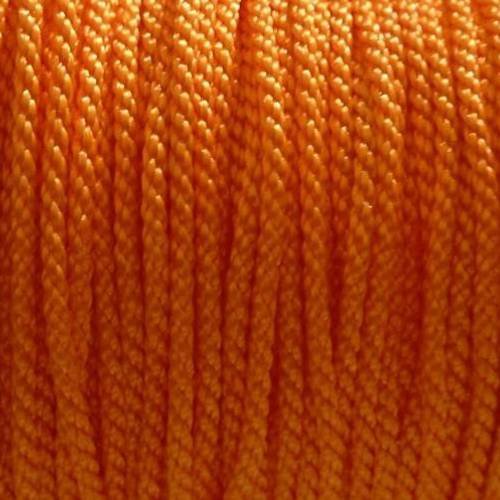 1m fil polyester de couleur orange vif brillant 1mm 