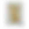 Estampe filigrane, pendentif larme vintage 50's en laiton doré
