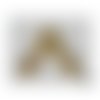 Pendentif arabesque filigrane vintage années 50-60 en laiton