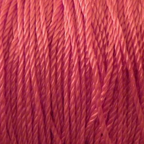 7m fil polyester de couleur rouge orangé rosé brillant 0,7mm