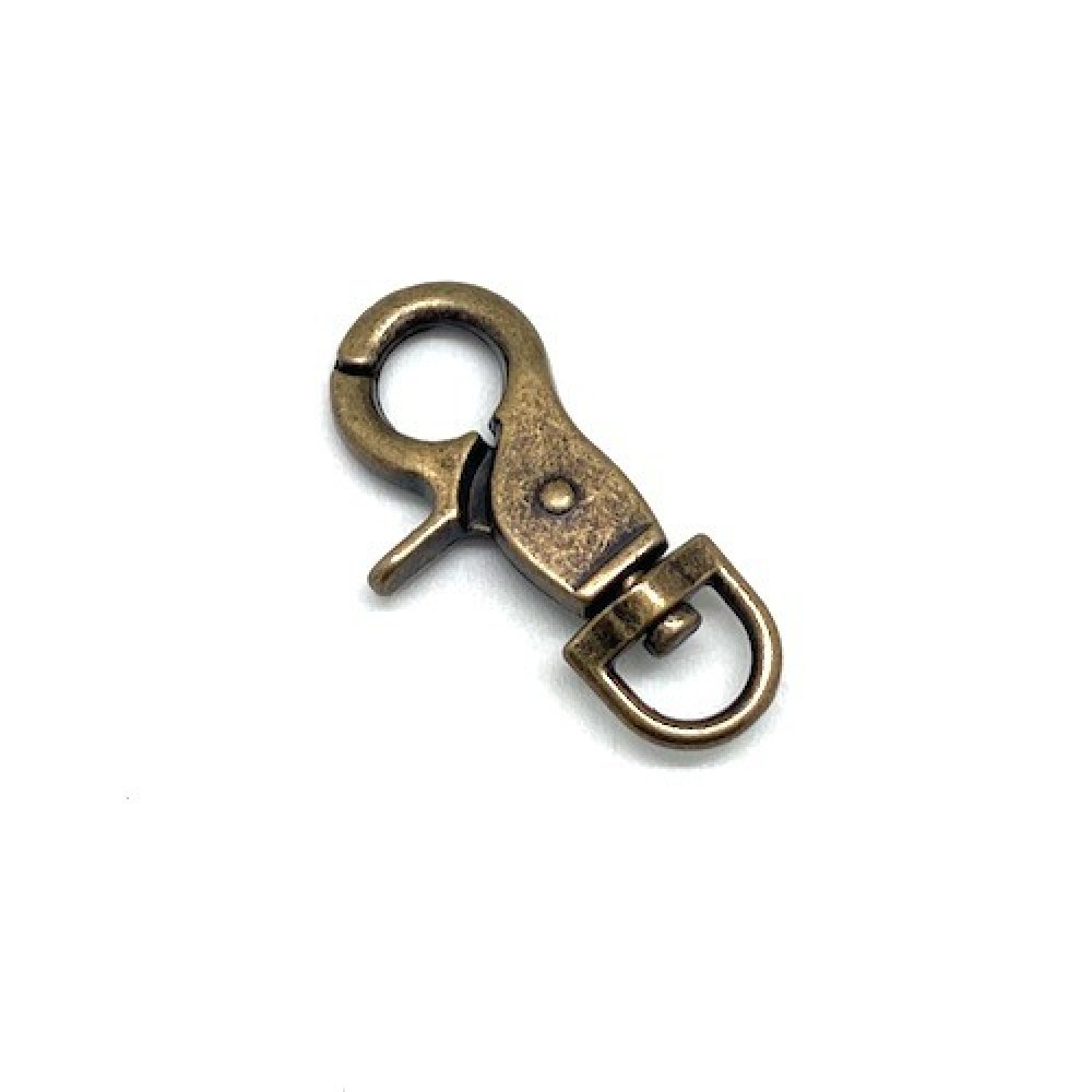 Fermoirs mousqueton en forme d'animal, porte-clés en bronze