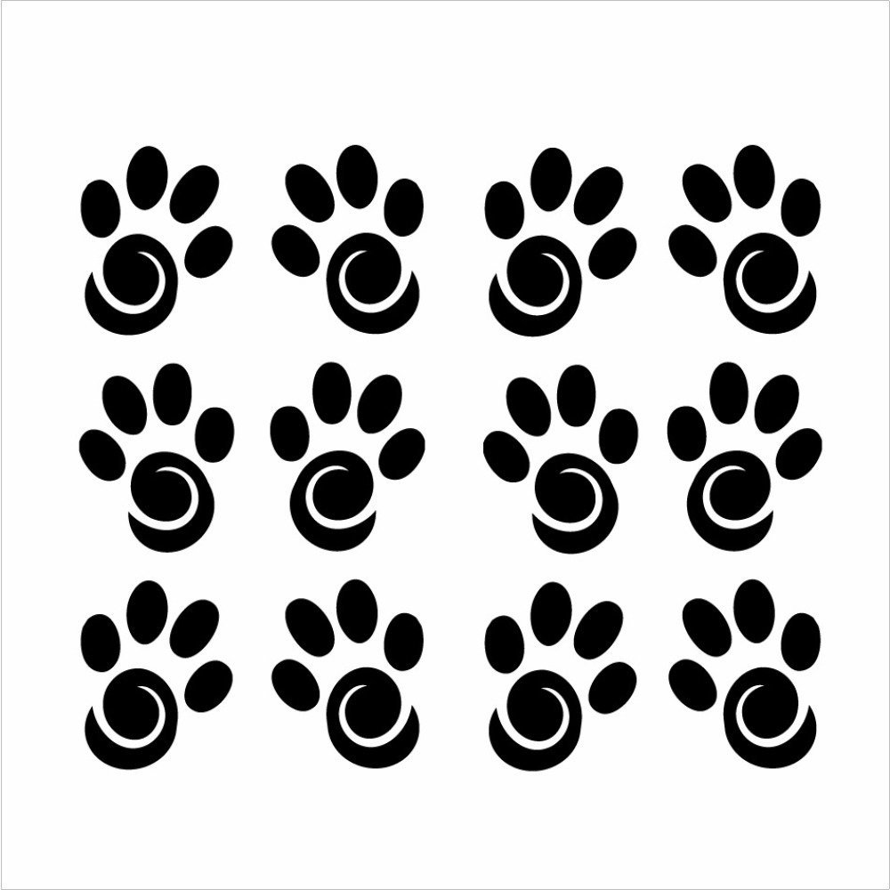 Stickers Pattes De Chien Ou Chat Fantaisies Pour Decoration Murs Voiture Litiere Un Grand Marche