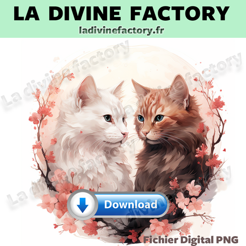 Visuel digital x 1 - chat couple 002