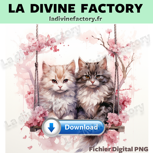Visuel digital x 1 - chat couple 004