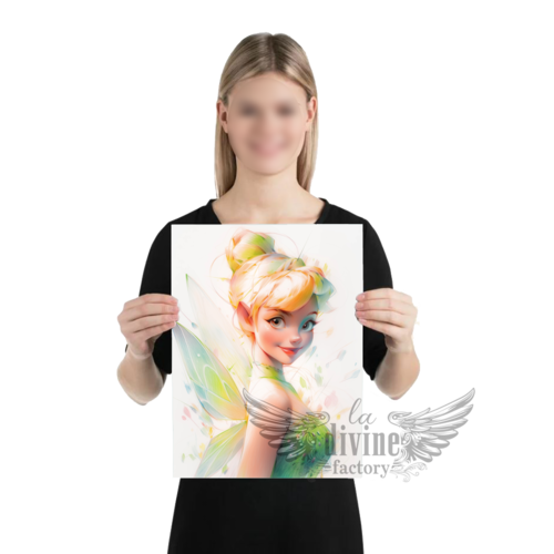 Art mural, affiche poster - tinkerbell 001 fée clochette format 42 x 29.70 cm a3