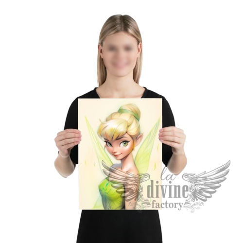 Art mural, affiche poster - tinkerbell 004 fée clochette format 42 x 29.70 cm a3