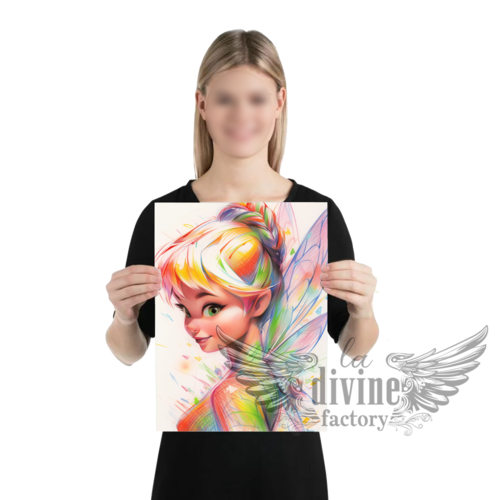 Art mural, affiche poster - tinkerbell 005 fée clochette format 42 x 29.70 cm a3