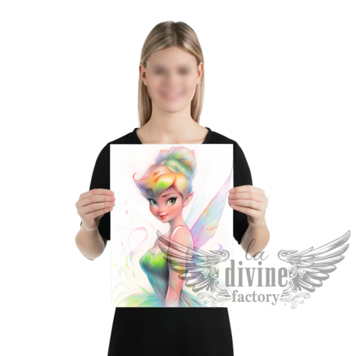 Art mural, affiche poster - tinkerbell 007 fée clochette format 42 x 29.70 cm a3