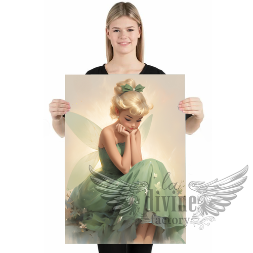 Art mural, affiche poster - tinkerbell 012 fée clochette format 50 x 70 cm