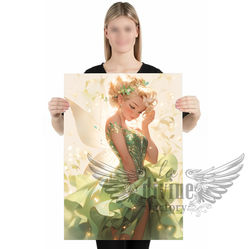 Art mural, affiche poster - tinkerbell 016 fée clochette format 50 x 70 cm