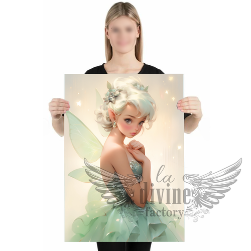 Art mural, affiche poster - tinkerbell 017 fée clochette format 50 x 70 cm
