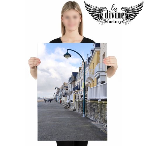 Art mural, affiche poster photo - saint malo 010 - bretagne -  50 x 70 cm