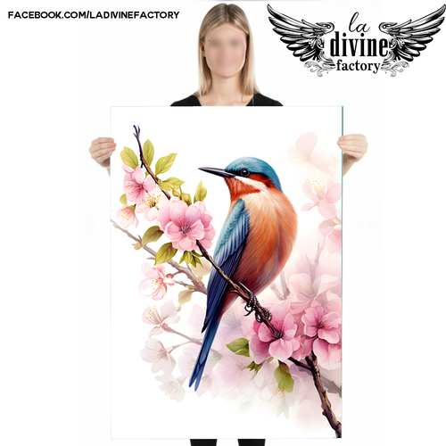 Art mural, affiche poster - shine your light - ancrage arbre de vie renouveau 50 x 70 cm