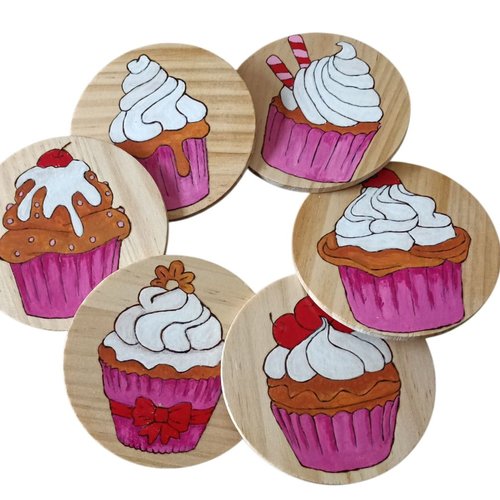 Dessous de verre - le cupcake