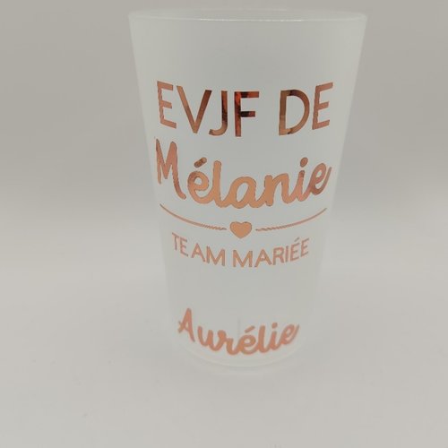 Gobelet evjf personnalisé, prénom de la future mariée & prénoms invitées