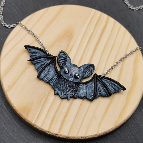 Collier chauve souris - création fait main - bijou original et unique - gothique et halloween