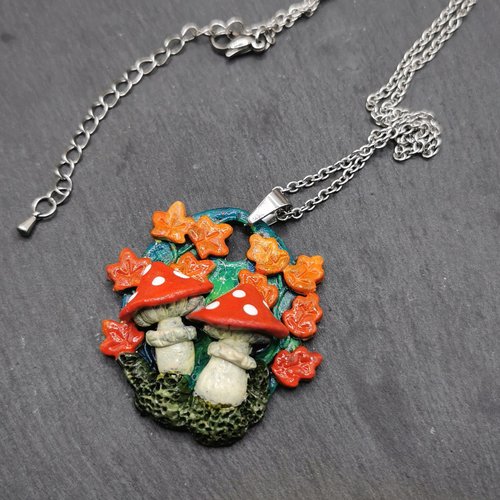 Collier "promenade champêtre"- création fait main - bijou fantasy- originale et unique