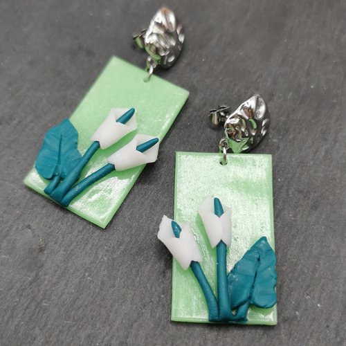 Boucles d'oreilles bohème arum