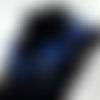Collier convertible diadème roses bleues et noires