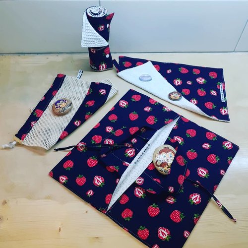 Sac à tarte fraises de la folie de bébère
