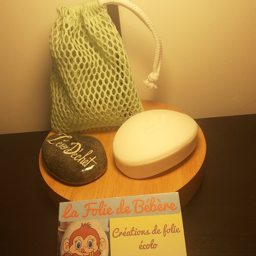 Filet à savon/shampooing solide bio de la folie de bébère