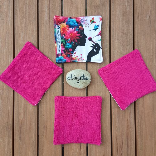Lot de 4 lingettes colorées