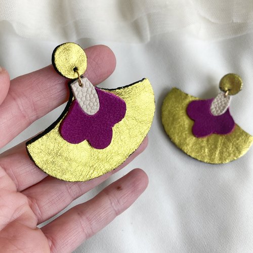 Coco - boucles d'oreilles en jaune or