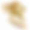 2x breloque navette marquise laiton brut 40mm x 10mm (pp-044-u) 