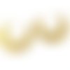 2x connecteur croissant de lune laiton brut martelé, estampe laiton brut, fourniture bijoux, breloque métal doré, 28mmx32mm (pp-321)