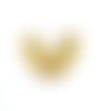1x connecteur arc-en-ciel doré estampe laiton brut martelé fourniture bijoux métal doré 45mm x 25mm (pv-173)