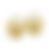 2x pendentif disque ethnique estampe laiton brut fourniture bijoux métal doré 35mm x 35mm (pv-200)
