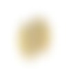 2x breloque demi-lune laiton martelé estampe laiton brut fourniture bijoux métal doré 15mm x 32mm (pv-232)