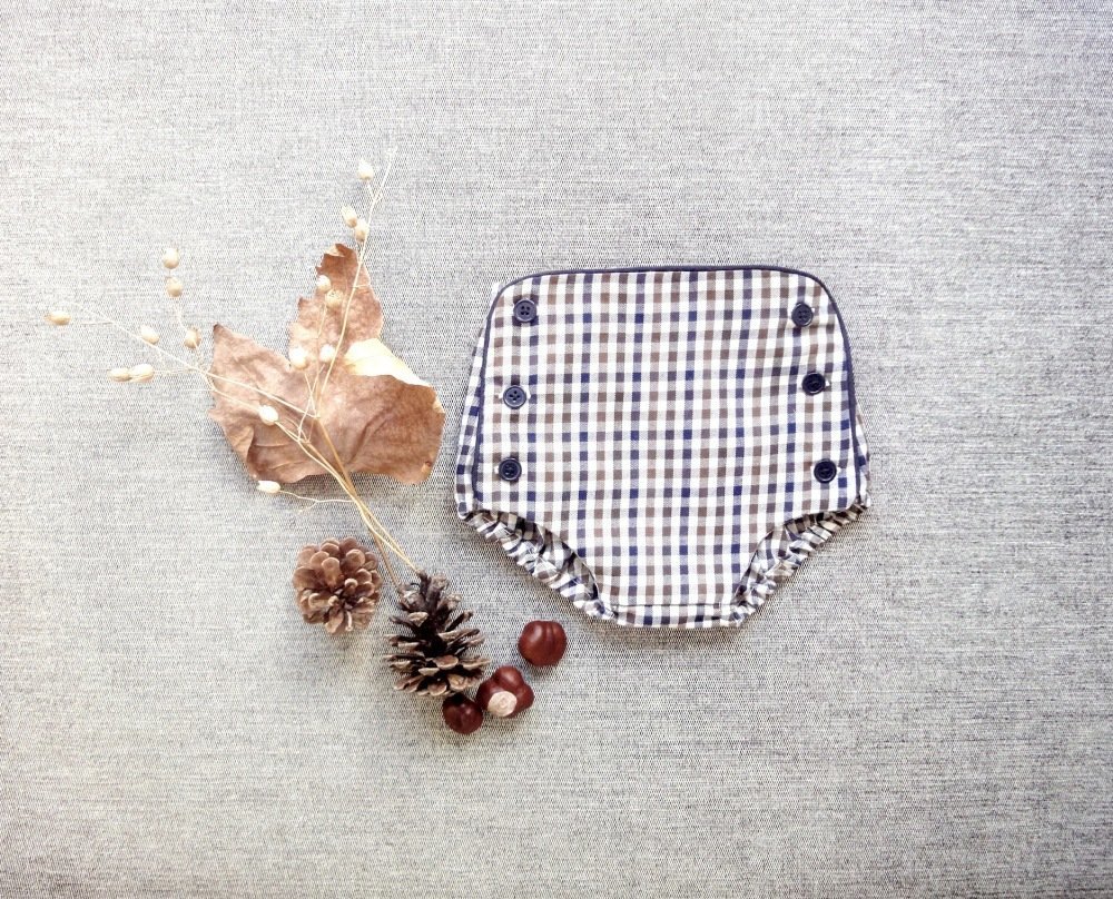 Bloomer Couvre Couche Bebe Garcons En Coton Carreaux Couleur Marron Un Grand Marche