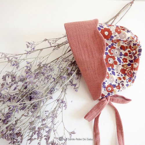 Bonnet Beguin Reversible Bebe Fille En Double Gaze Et Liberty Automne Spirit Un Grand Marche Bonnet Beguin Reversible Bebe Fille En Double Gaze Et Liberty Automne Spirit Un Grand Marche